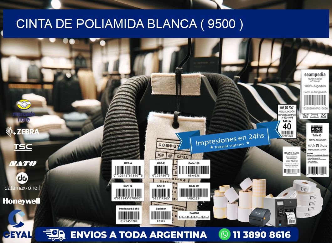 CINTA DE POLIAMIDA BLANCA ( 9500 )