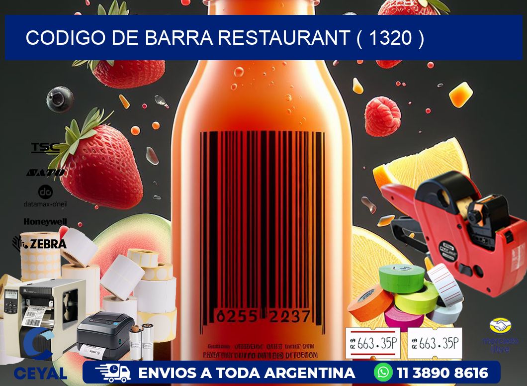 CODIGO DE BARRA RESTAURANT ( 1320 )