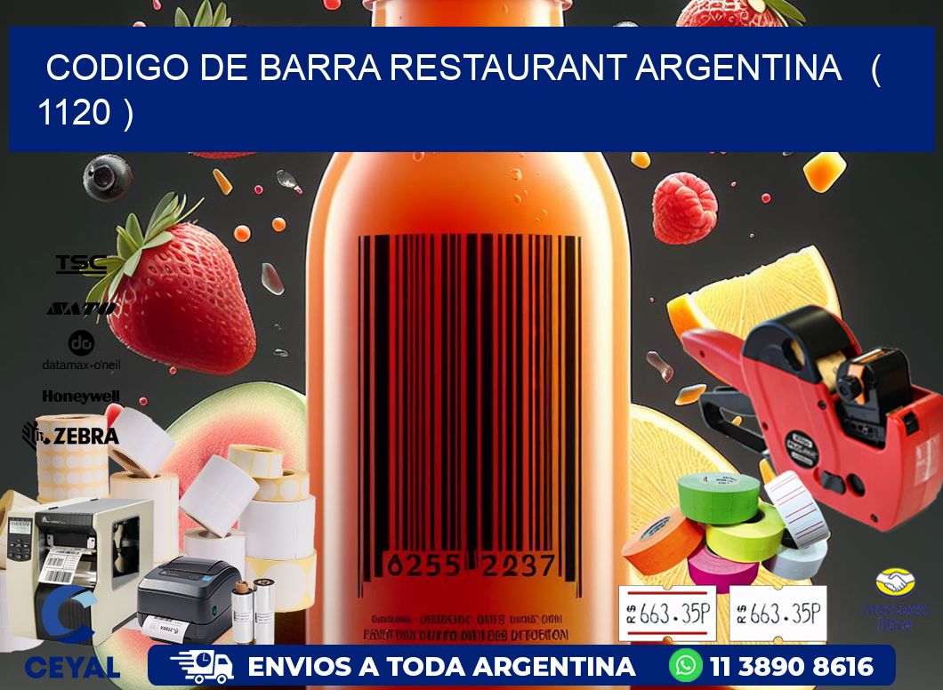 CODIGO DE BARRA RESTAURANT ARGENTINA   ( 1120 )