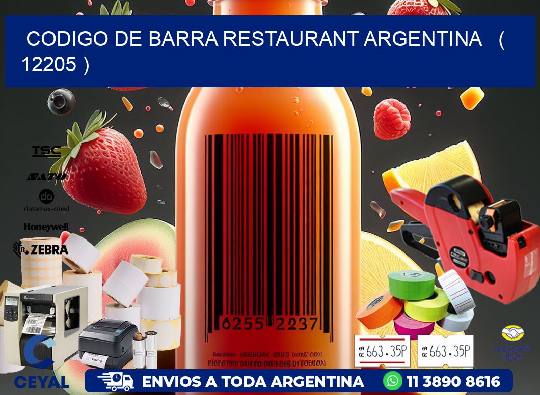 CODIGO DE BARRA RESTAURANT ARGENTINA   ( 12205 )