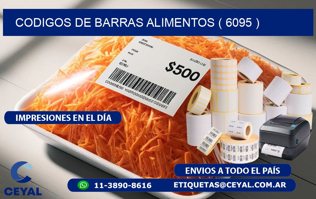 CODIGOS DE BARRAS ALIMENTOS ( 6095 )