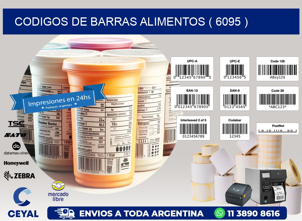 CODIGOS DE BARRAS ALIMENTOS ( 6095 )