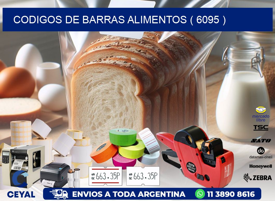 CODIGOS DE BARRAS ALIMENTOS ( 6095 )