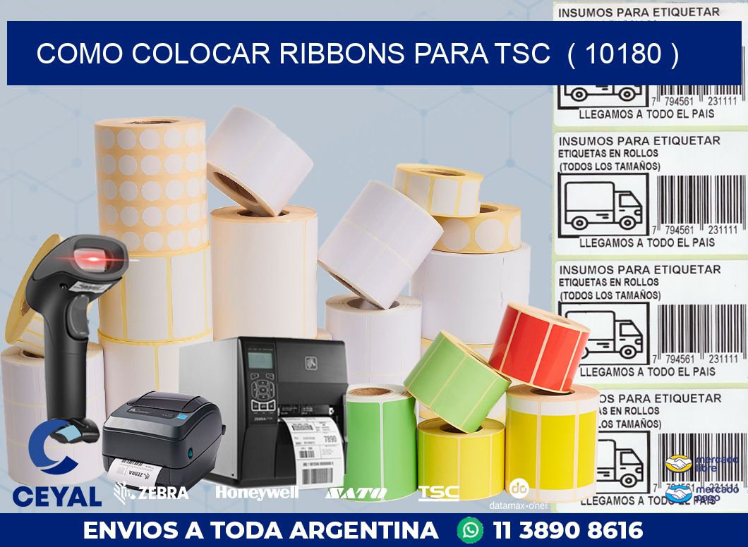 COMO COLOCAR RIBBONS PARA TSC  ( 10180 )