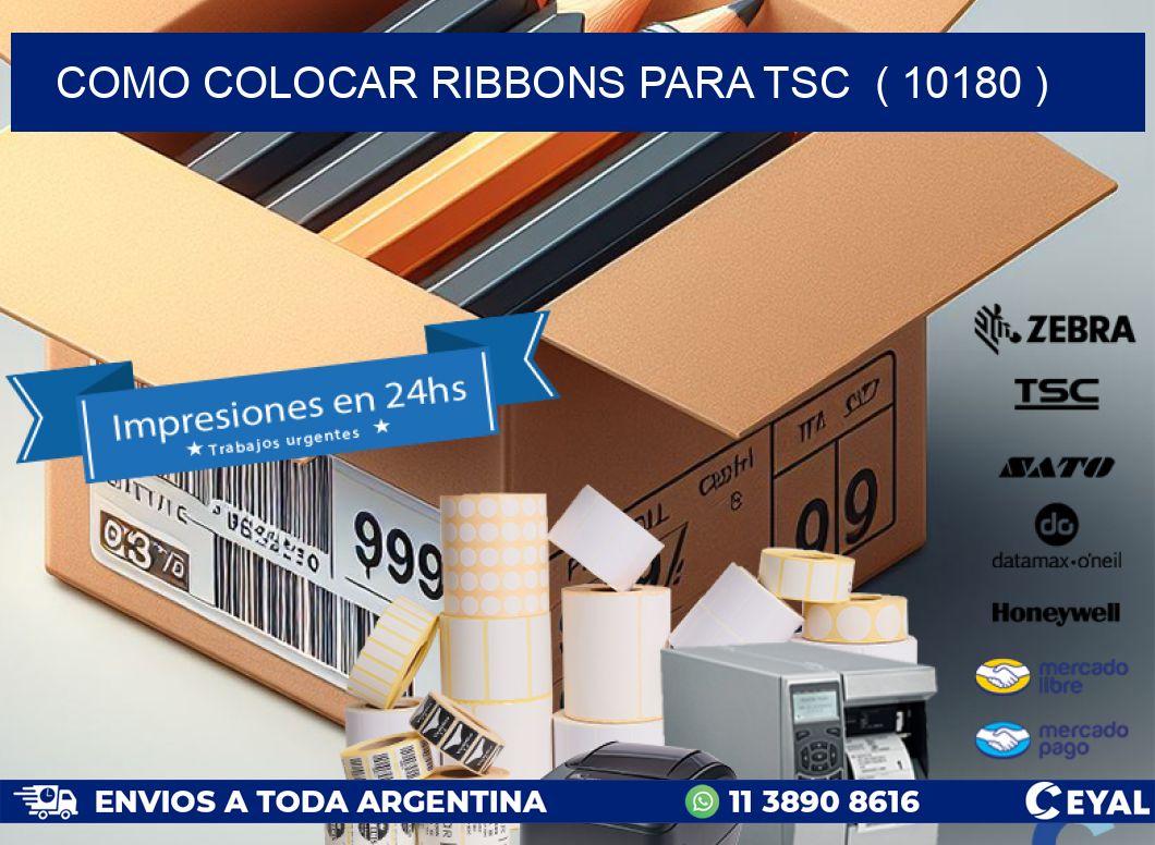 COMO COLOCAR RIBBONS PARA TSC  ( 10180 )