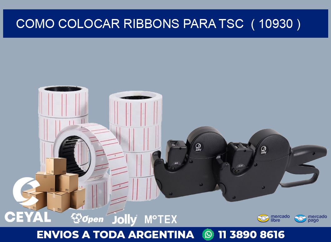 COMO COLOCAR RIBBONS PARA TSC  ( 10930 )