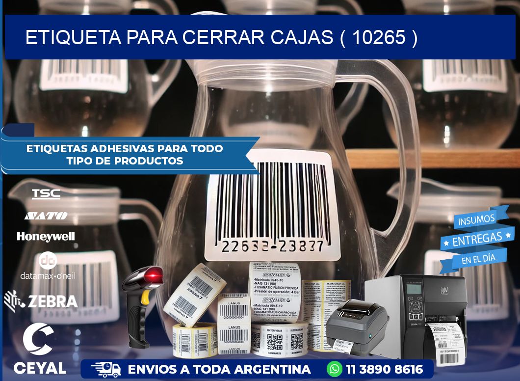 ETIQUETA PARA CERRAR CAJAS ( 10265 )