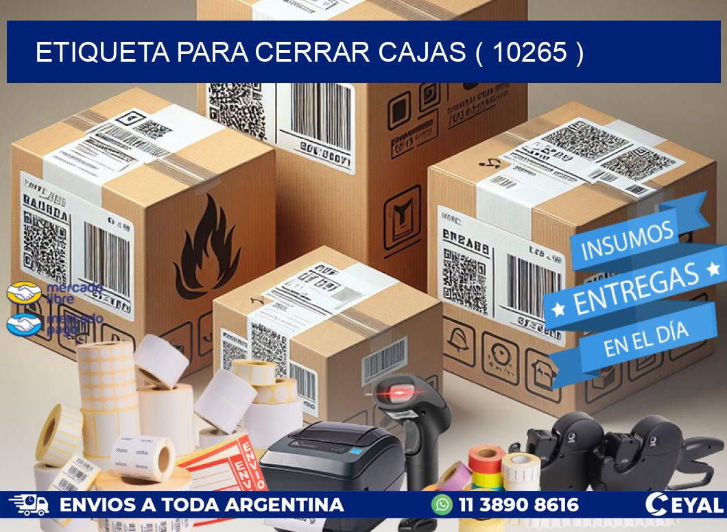 ETIQUETA PARA CERRAR CAJAS ( 10265 )