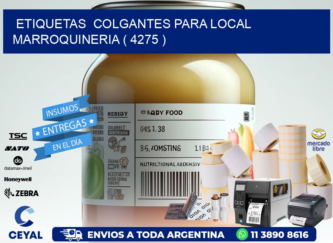 ETIQUETAS  COLGANTES PARA LOCAL MARROQUINERIA ( 4275 )