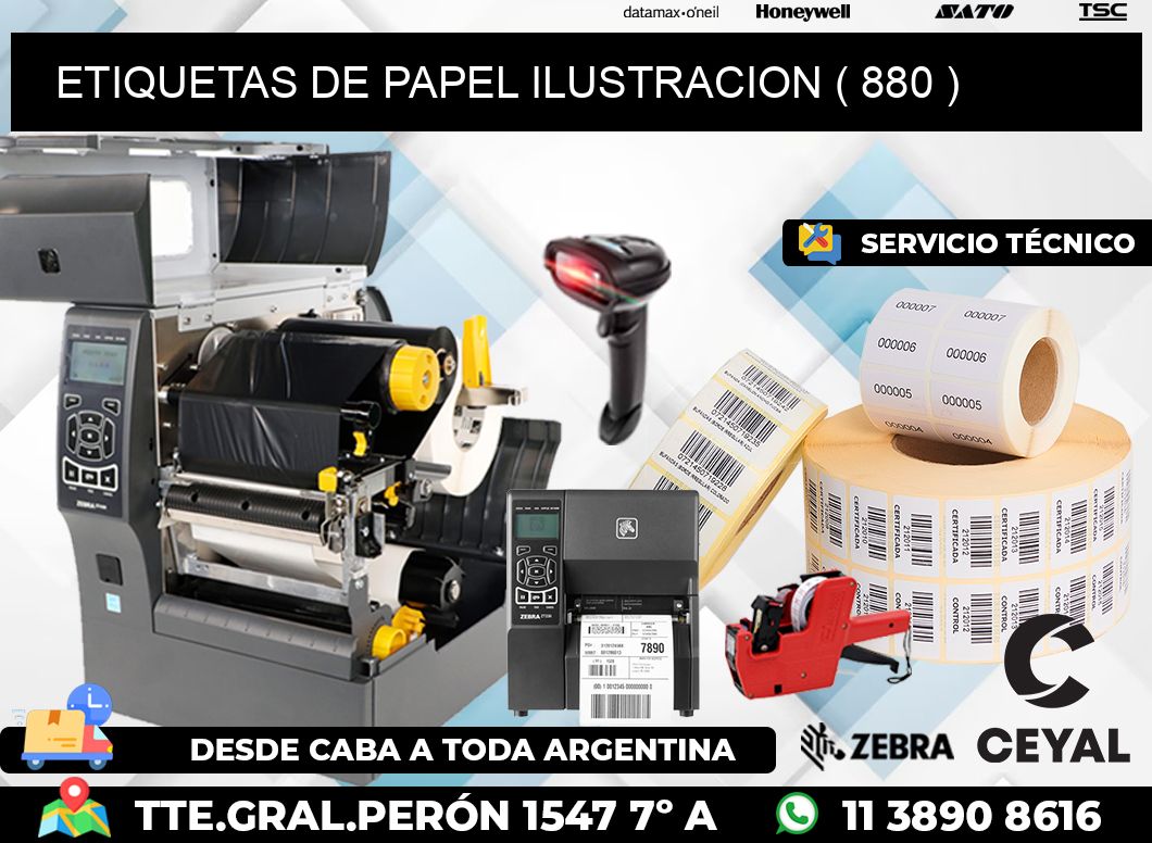 ETIQUETAS DE PAPEL ILUSTRACION ( 880 )