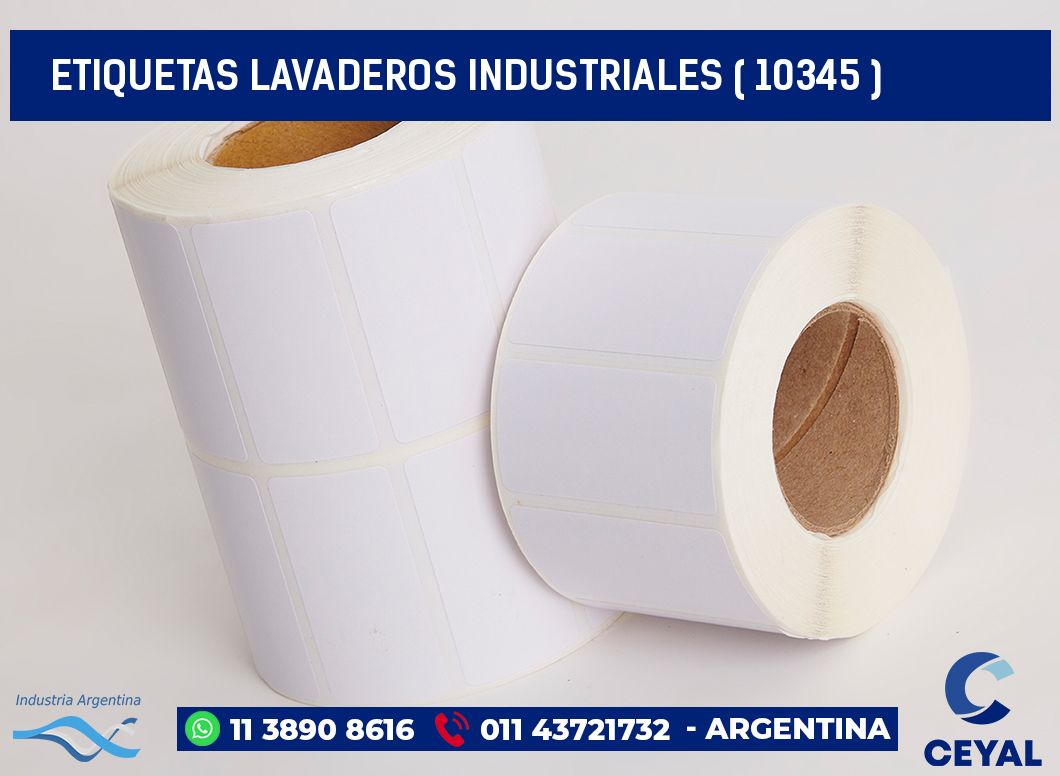 ETIQUETAS LAVADEROS INDUSTRIALES ( 10345 )