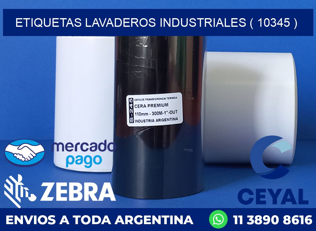 ETIQUETAS LAVADEROS INDUSTRIALES ( 10345 )