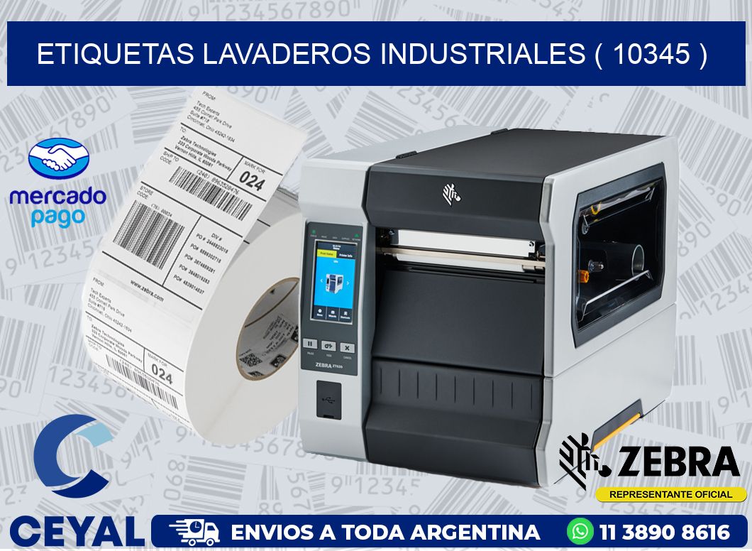 ETIQUETAS LAVADEROS INDUSTRIALES ( 10345 )