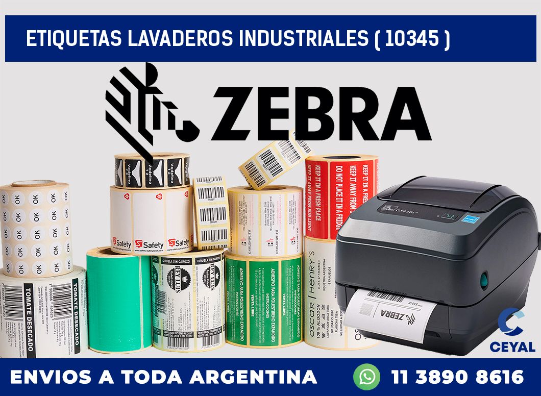 ETIQUETAS LAVADEROS INDUSTRIALES ( 10345 )