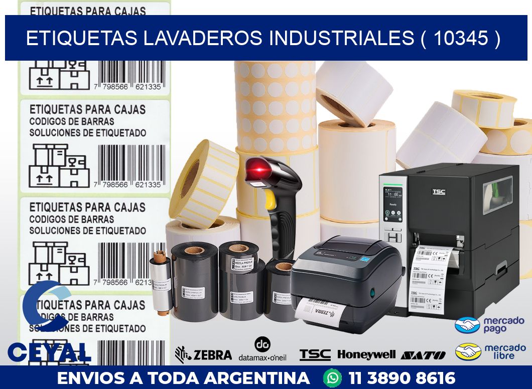 ETIQUETAS LAVADEROS INDUSTRIALES ( 10345 )