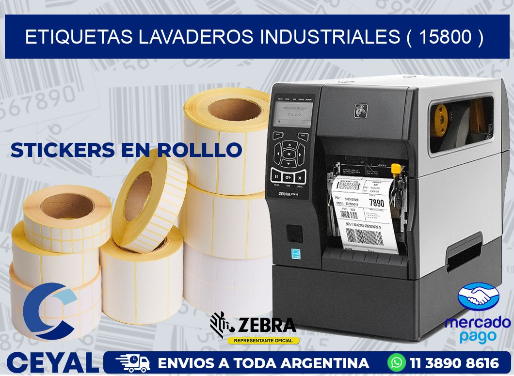 ETIQUETAS LAVADEROS INDUSTRIALES ( 15800 )