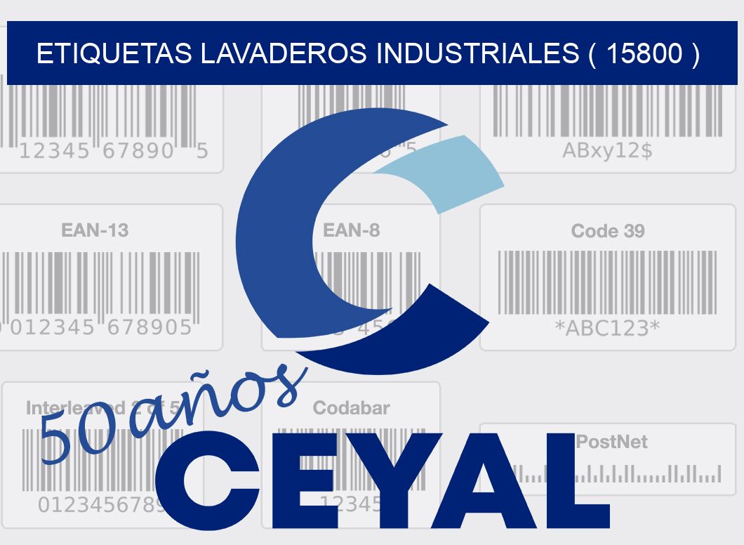 ETIQUETAS LAVADEROS INDUSTRIALES ( 15800 )