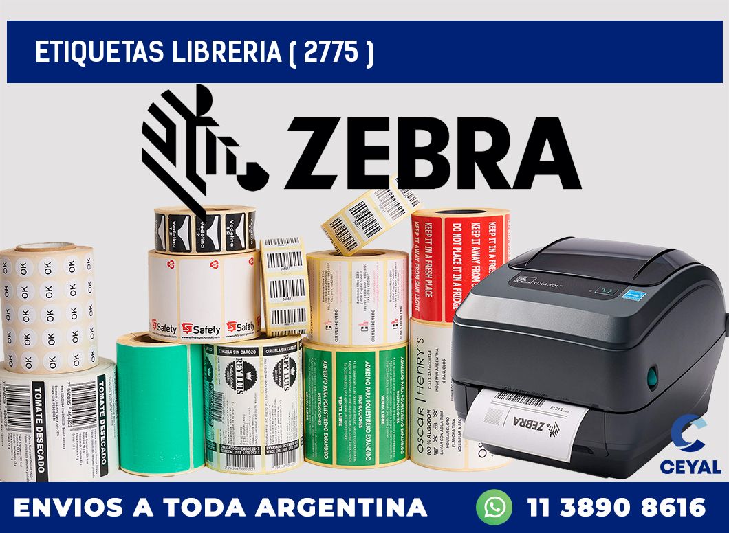 ETIQUETAS LIBRERIA ( 2775 )