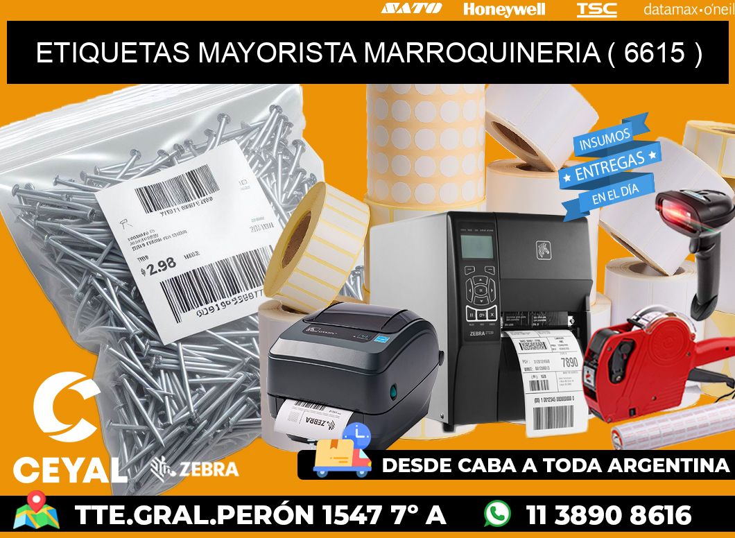 ETIQUETAS MAYORISTA MARROQUINERIA ( 6615 )