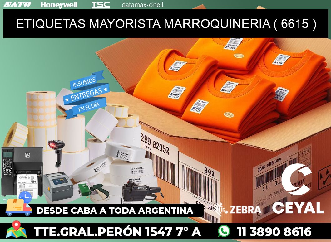 ETIQUETAS MAYORISTA MARROQUINERIA ( 6615 )