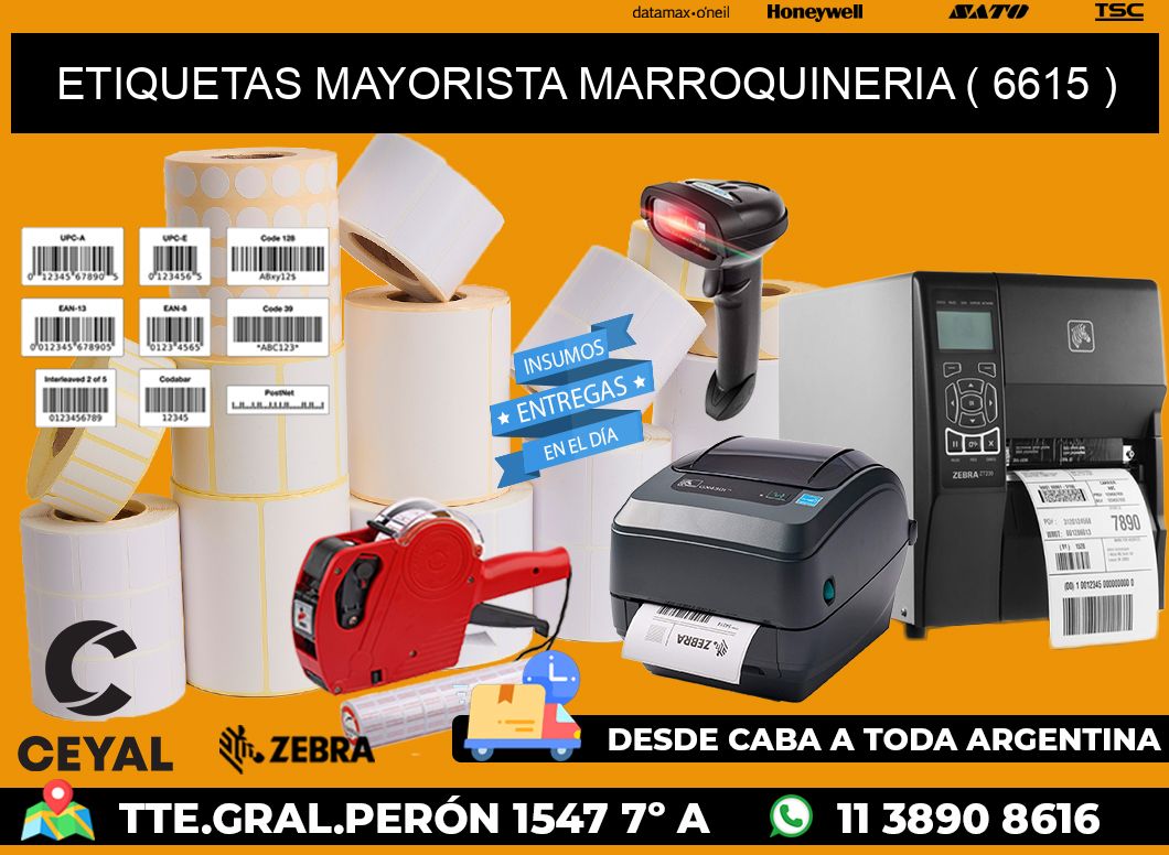 ETIQUETAS MAYORISTA MARROQUINERIA ( 6615 )