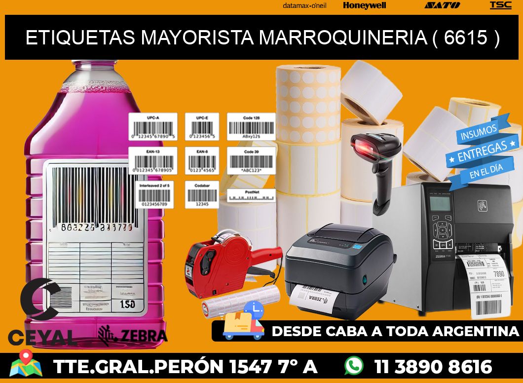 ETIQUETAS MAYORISTA MARROQUINERIA ( 6615 )