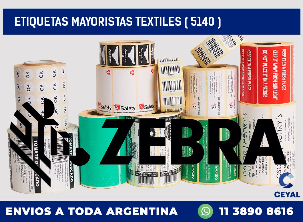 ETIQUETAS MAYORISTAS TEXTILES ( 5140 )