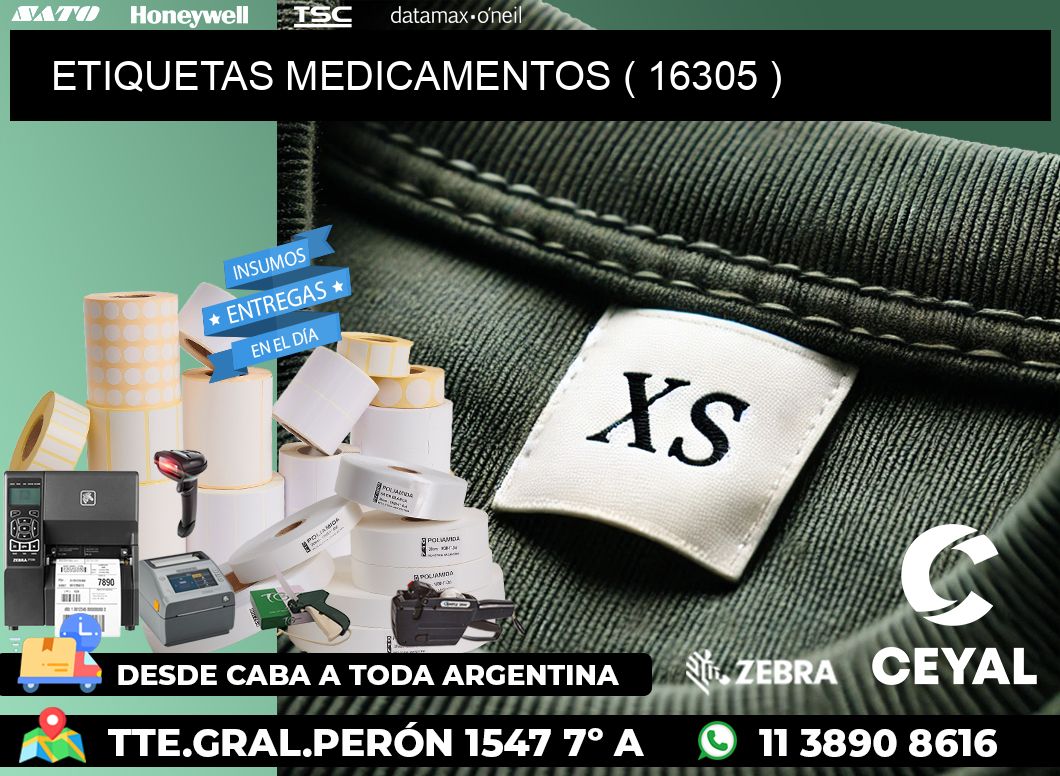 ETIQUETAS MEDICAMENTOS ( 16305 )