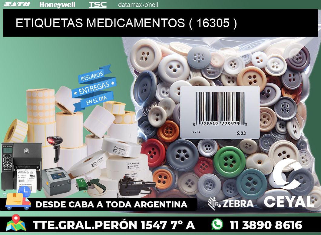 ETIQUETAS MEDICAMENTOS ( 16305 )