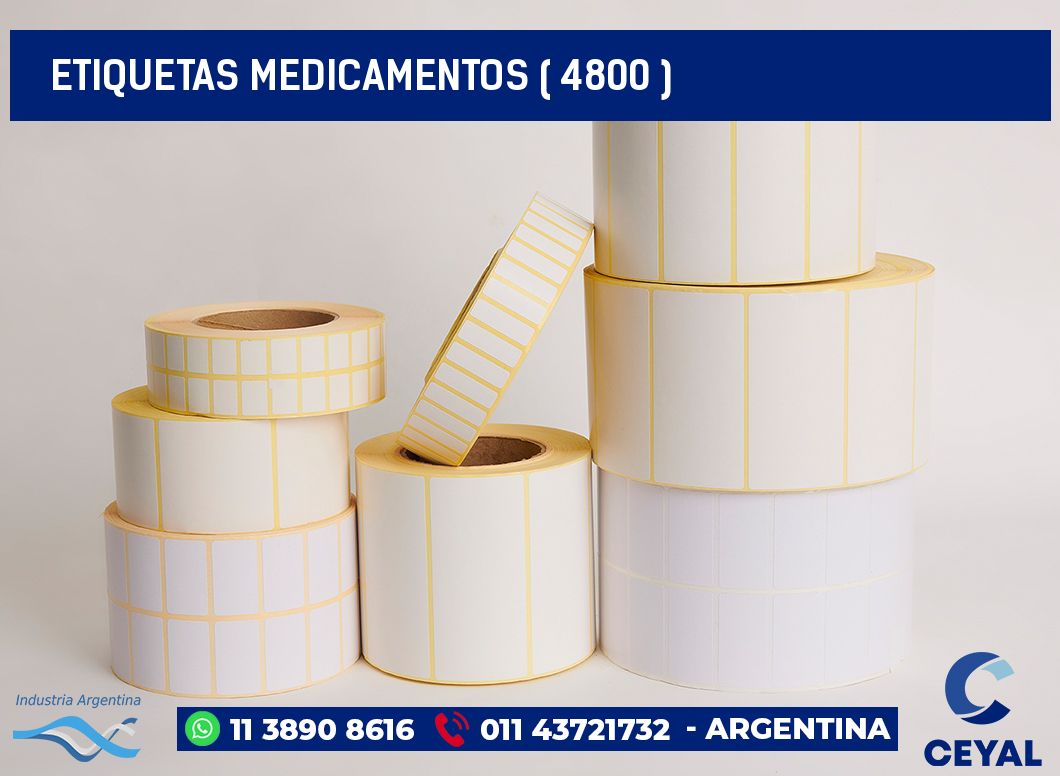 ETIQUETAS MEDICAMENTOS ( 4800 )