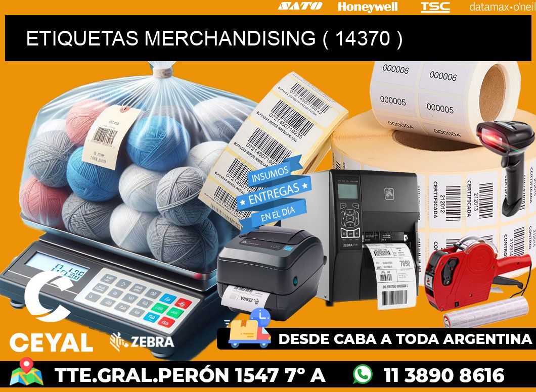 ETIQUETAS MERCHANDISING ( 14370 )