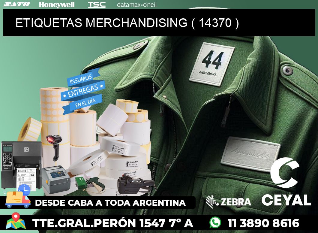 ETIQUETAS MERCHANDISING ( 14370 )