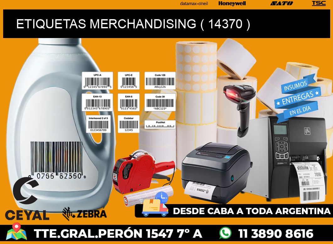 ETIQUETAS MERCHANDISING ( 14370 )