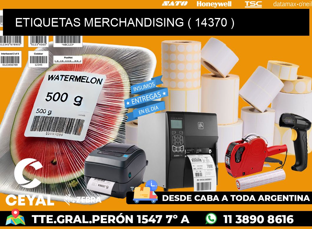 ETIQUETAS MERCHANDISING ( 14370 )