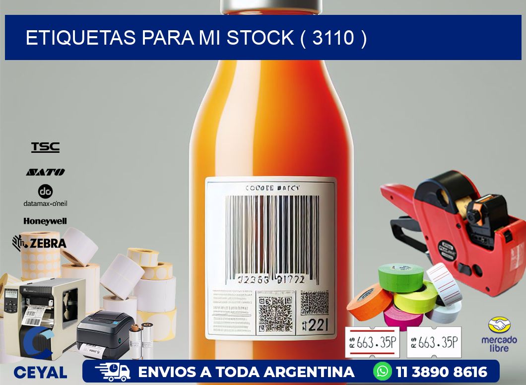 ETIQUETAS PARA MI STOCK ( 3110 )