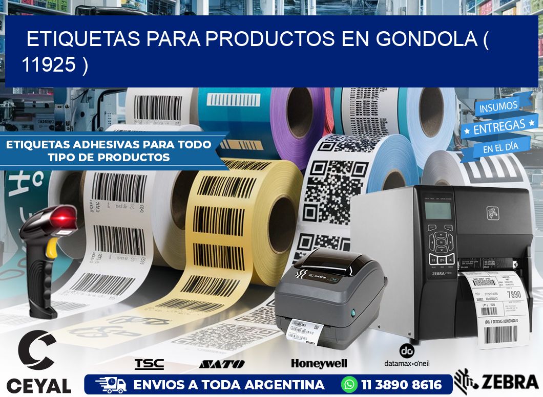 ETIQUETAS PARA PRODUCTOS EN GONDOLA ( 11925 )