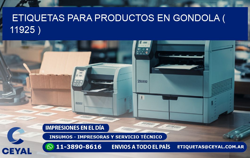 ETIQUETAS PARA PRODUCTOS EN GONDOLA ( 11925 )