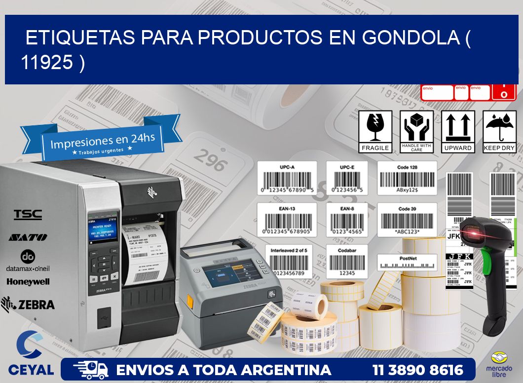 ETIQUETAS PARA PRODUCTOS EN GONDOLA ( 11925 )