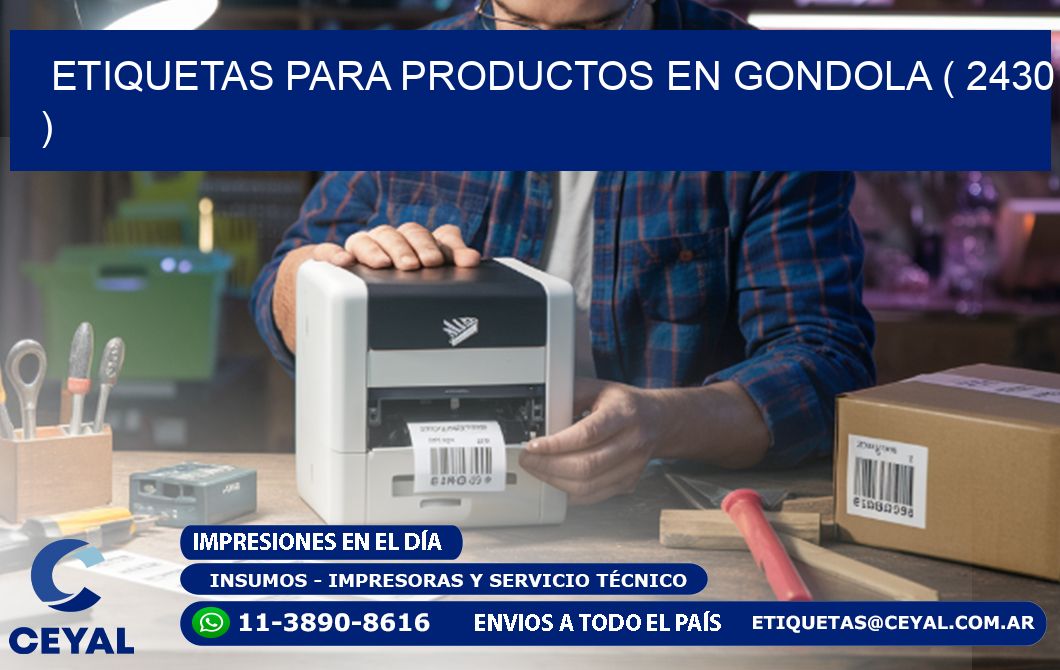 ETIQUETAS PARA PRODUCTOS EN GONDOLA ( 2430 )