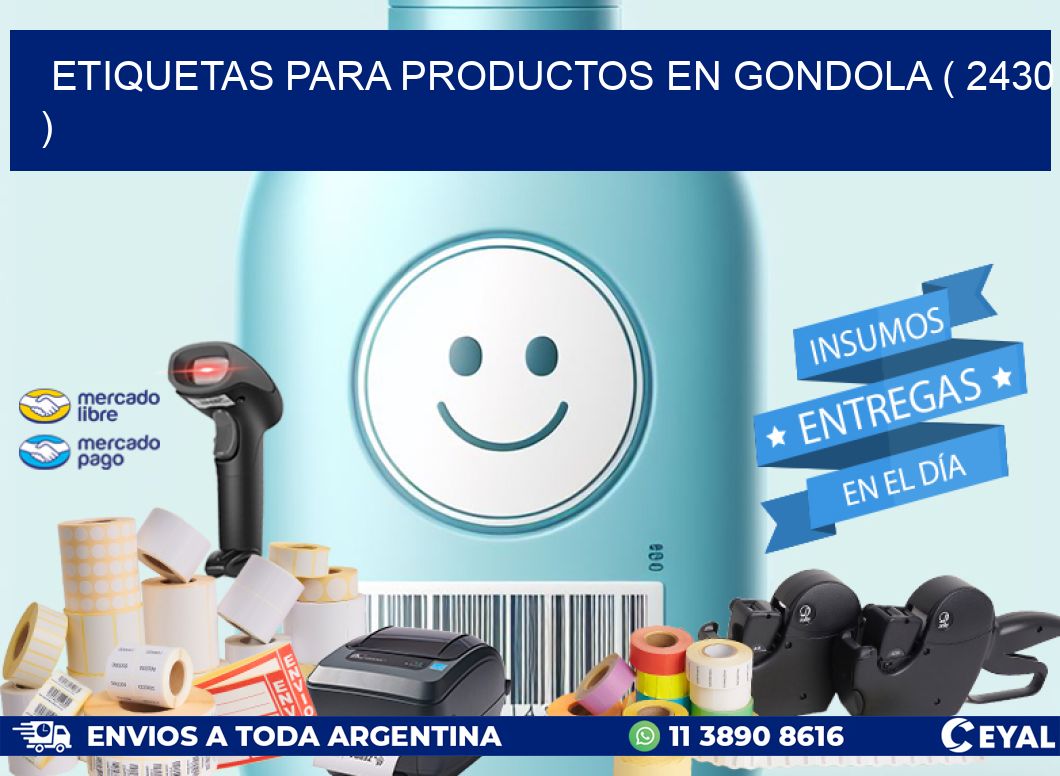 ETIQUETAS PARA PRODUCTOS EN GONDOLA ( 2430 )