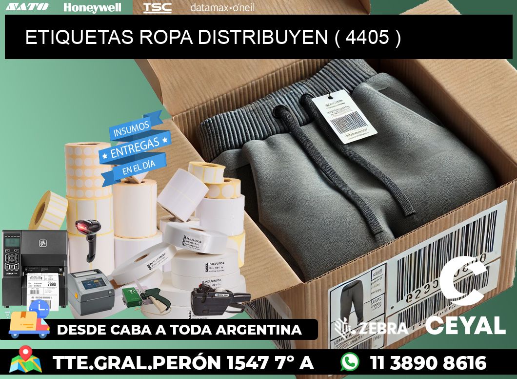 ETIQUETAS ROPA DISTRIBUYEN ( 4405 )