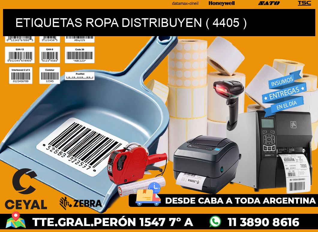 ETIQUETAS ROPA DISTRIBUYEN ( 4405 )