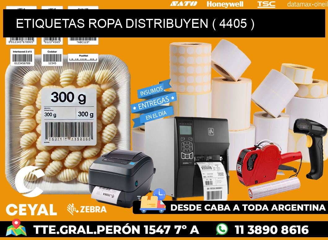 ETIQUETAS ROPA DISTRIBUYEN ( 4405 )