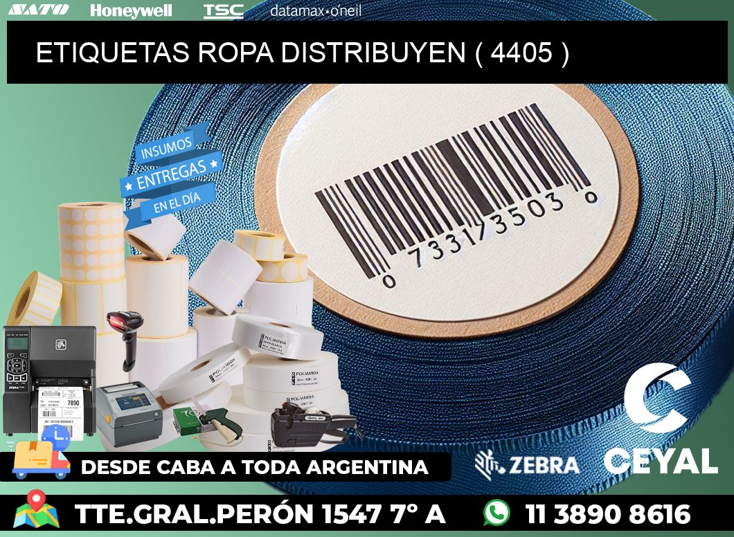 ETIQUETAS ROPA DISTRIBUYEN ( 4405 )