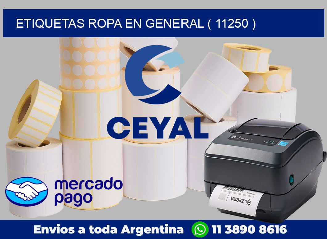 ETIQUETAS ROPA EN GENERAL ( 11250 )