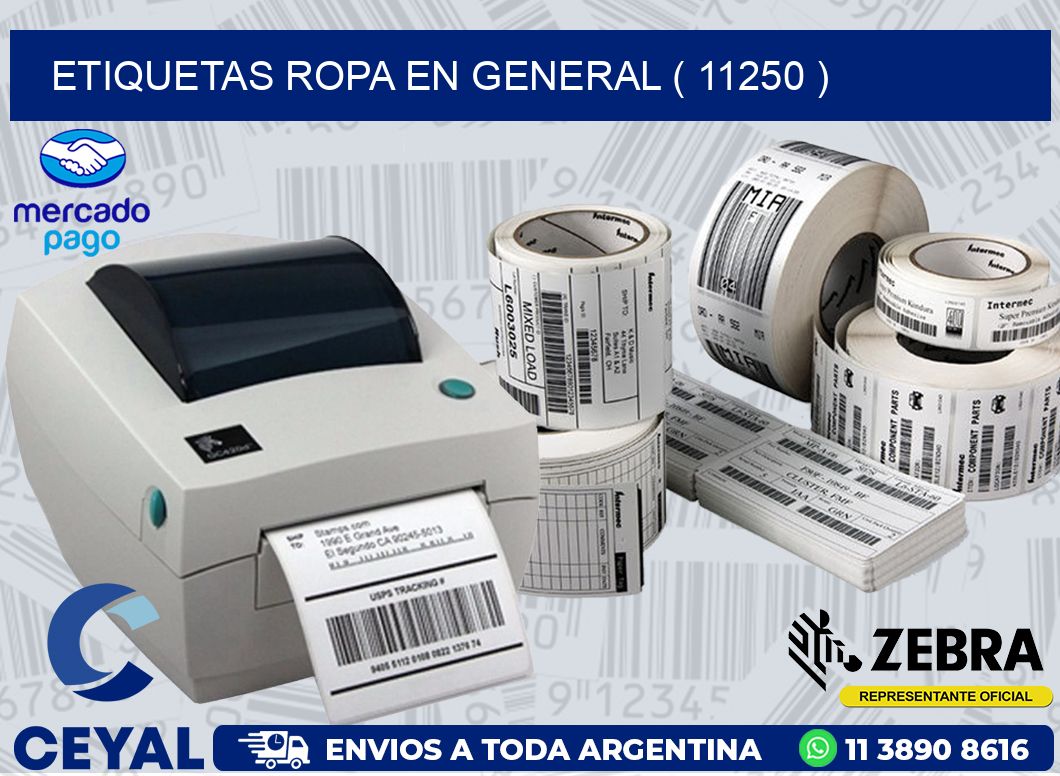 ETIQUETAS ROPA EN GENERAL ( 11250 )