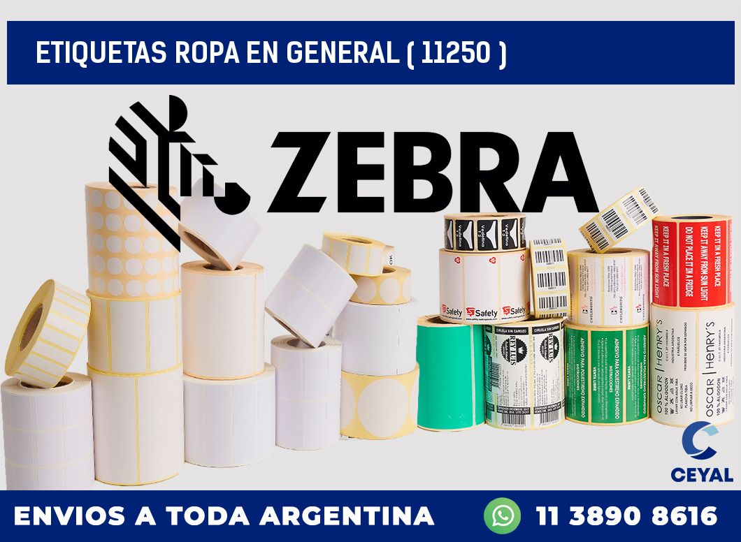 ETIQUETAS ROPA EN GENERAL ( 11250 )