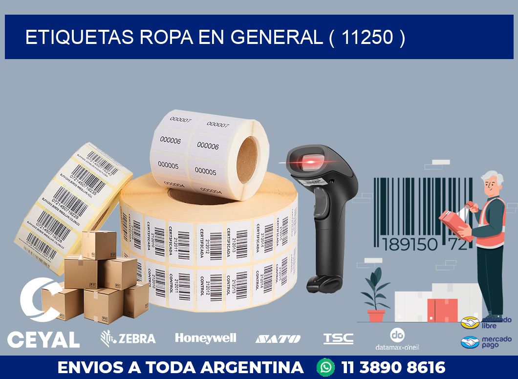 ETIQUETAS ROPA EN GENERAL ( 11250 )