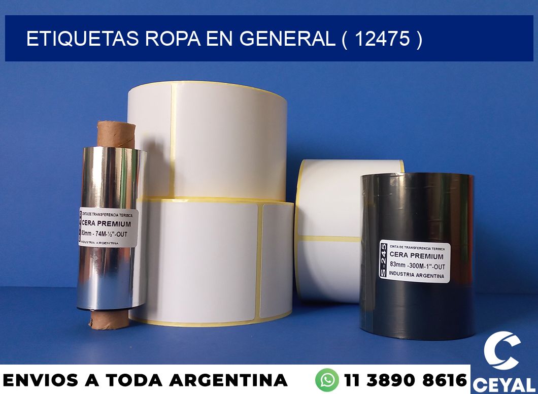 ETIQUETAS ROPA EN GENERAL ( 12475 )