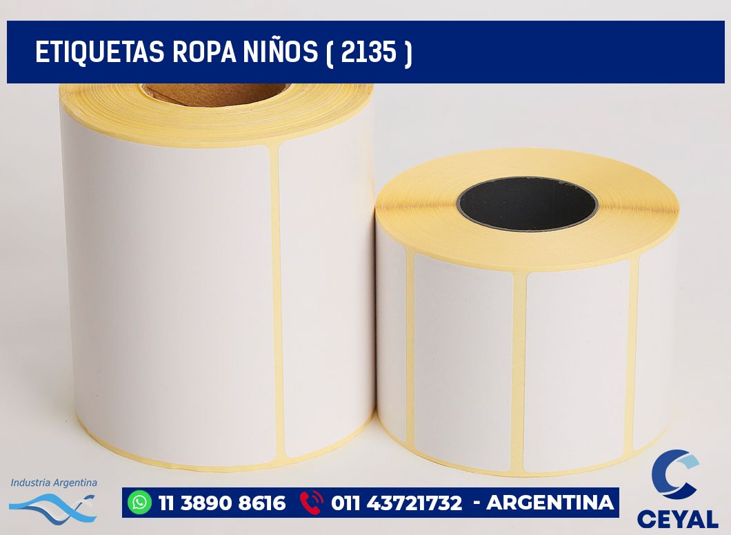 ETIQUETAS ROPA NIÑOS ( 2135 )